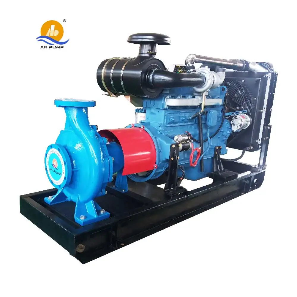 4 Cylinder Diesel Engine Irrigation 100m Head 75hp diesel Water Centrifugal Pump