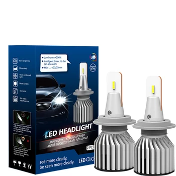 led h7 headlight luxury Magnifier headlamp mini size dual color bulbs C319 Light Automotive 12v low beam faros led