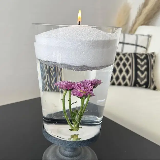 Lot De 4 Vases Cylindriques En Verre Transparent - Hauteur 15 Cm - Pour Bougies Ou Fleurs - Design Sans Fond - Décoration Mariage, événements