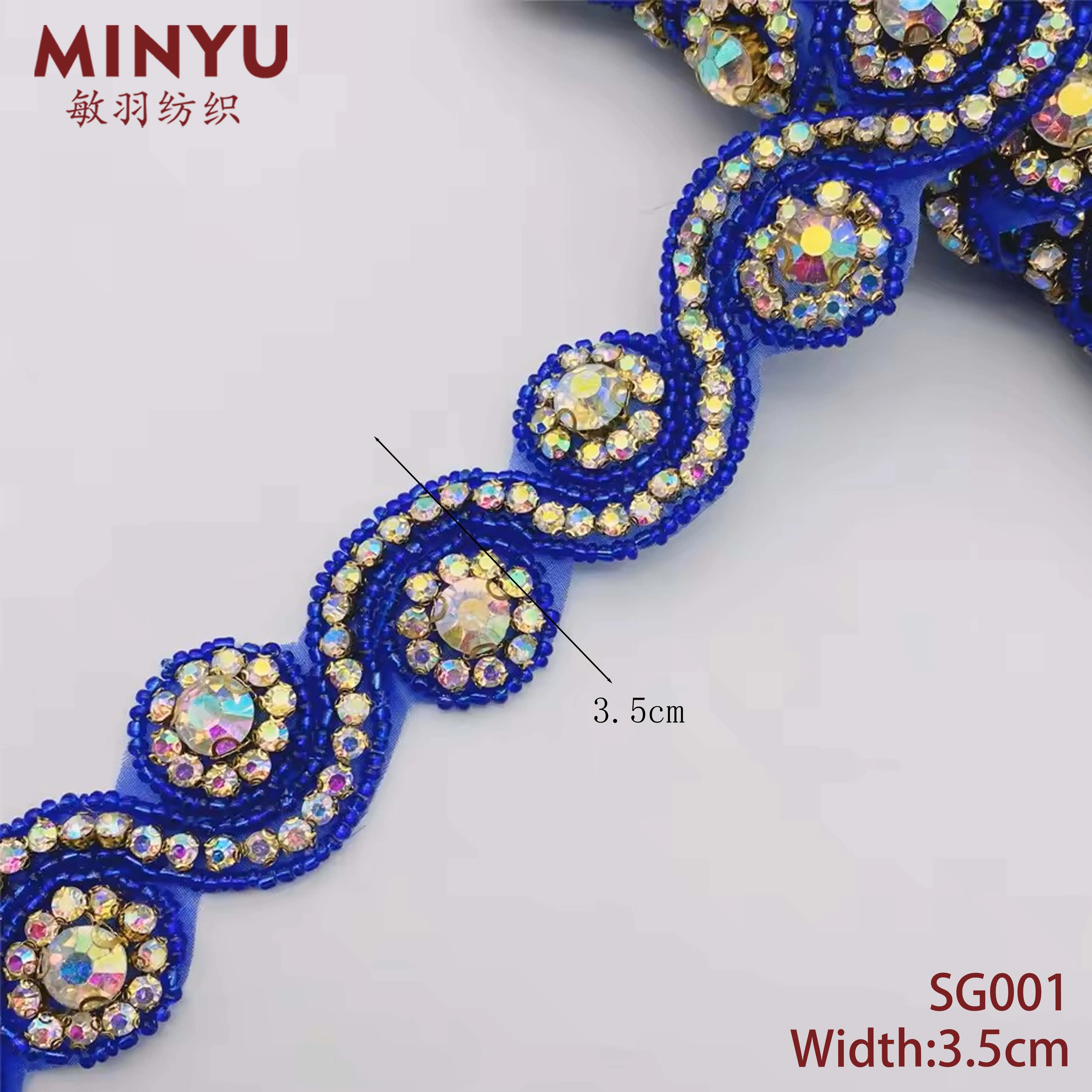 rhinestone beads for dresses Handmade Rhinestone Diamonds Beading Dress Applique