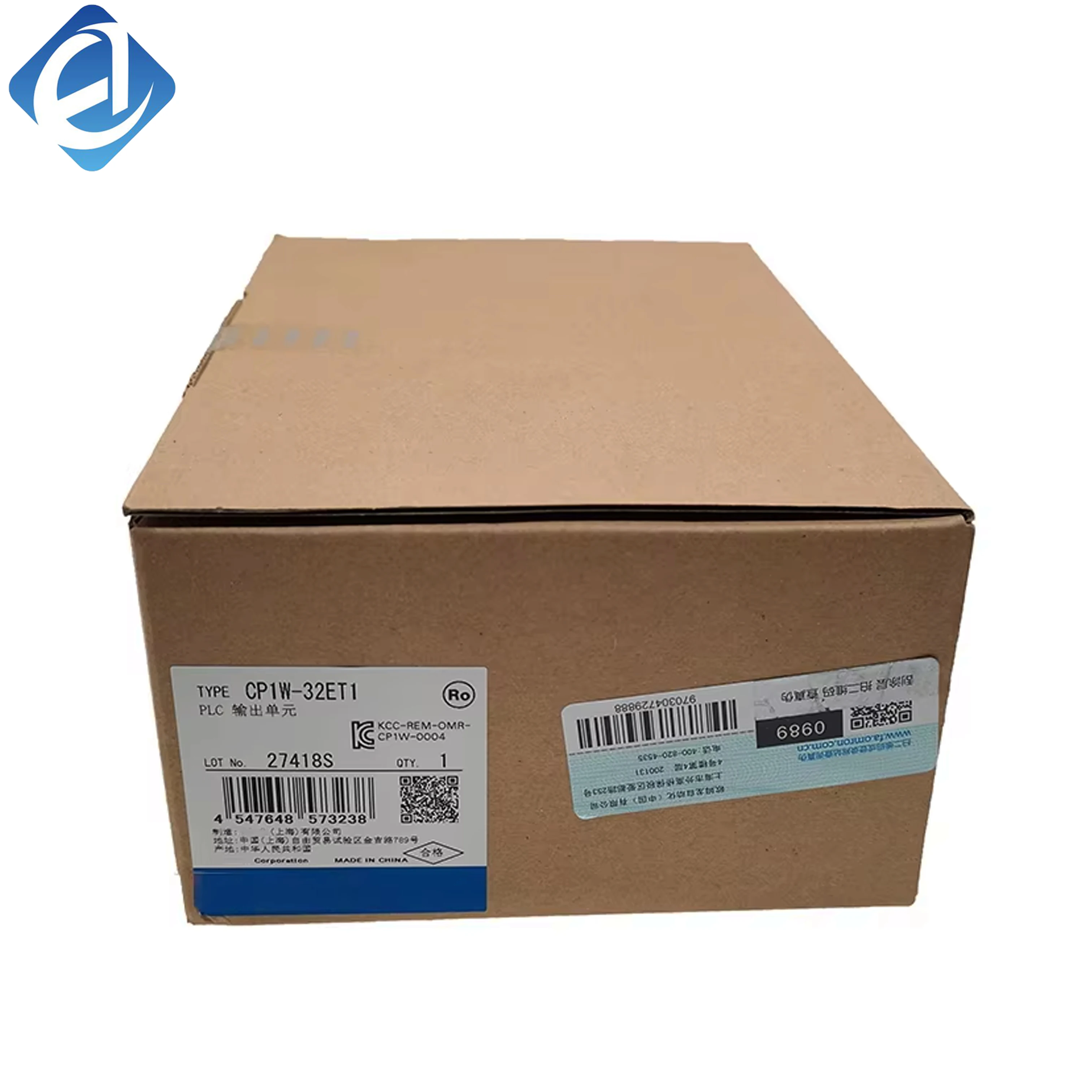 New Original Omron CP1W series expansion I/O unit. 32-point transistor output module, compact design, stable signal transmission, strong anti-interference. Compatible with CP1E/CP1L/CP1H PLC series, used for I/O expansion in automated assembly lines, pack