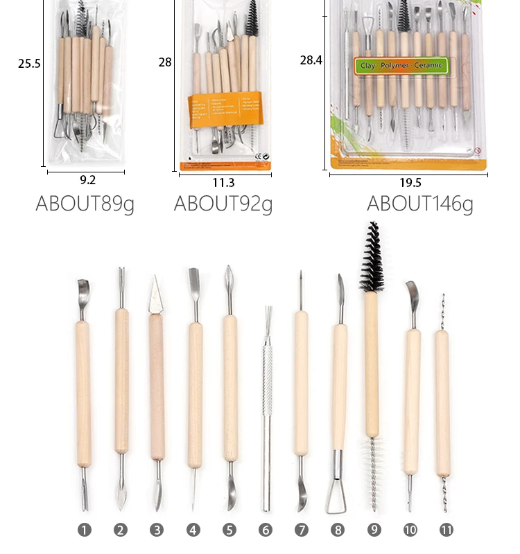 11 Stainless Steel Radium Wire Knife Professional Clay Sculpting Tools 