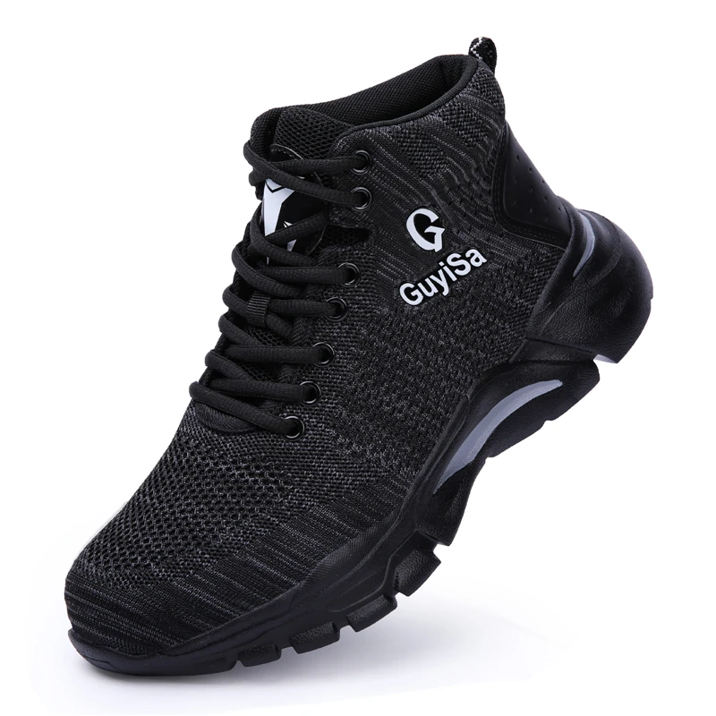 black safety shoes mens