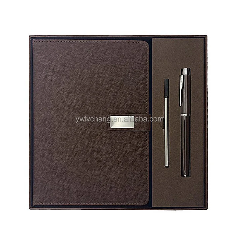 5pcs Sets A5 Leather Notebook Planner with Custom Logo
