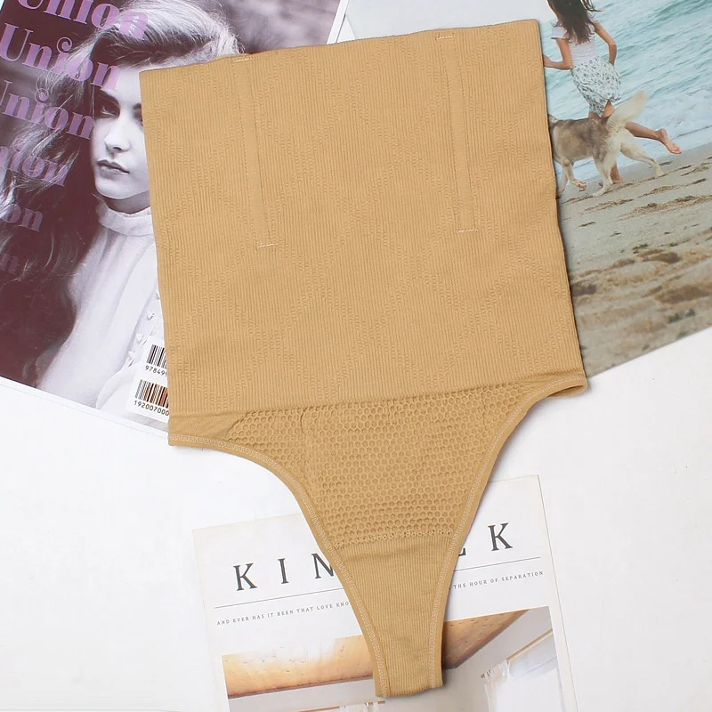 High Quality Mid Waist Shaping Slimming Underwear for Ladies Soft Knitted European and American G-String Panties