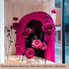 Ensemble de fenêtres en rose rouge, deux