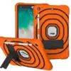 naranja y negro