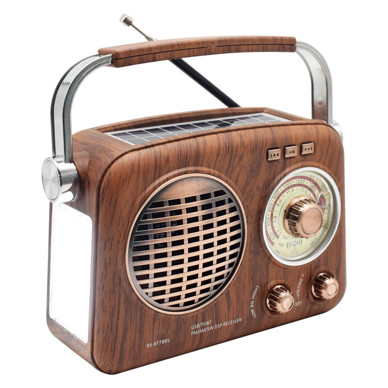 RX-BT788S 木製レトロラジオ FM AM SW対応 ポータブルスピーカー