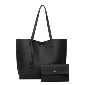 Wholesale 2023 New Designer Purses And Ladies Handbags Women Luxury Pu Leather Top Handle Tote Bag Female Shoulder Bags