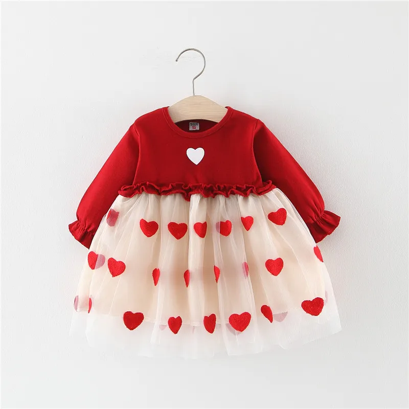 Robe A Manches Longues Bebe Fille En Coton Tutu Nouveau Ne Motif D Amour Printemps Collection Buy Conceptions De Robes De Coton De Bebe Robe De Tutu De Bebe Filles De Robe De Bebe Product On Alibaba Com