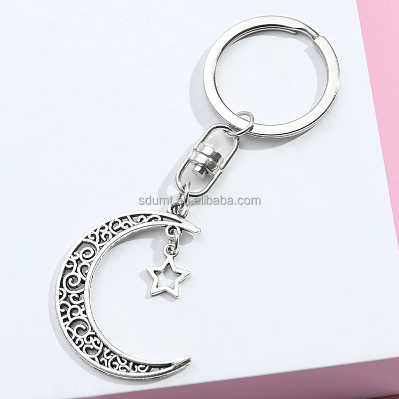 Metal Keychains Moon Pendant Moon Key Ring Key Chain - Buy Moon ...