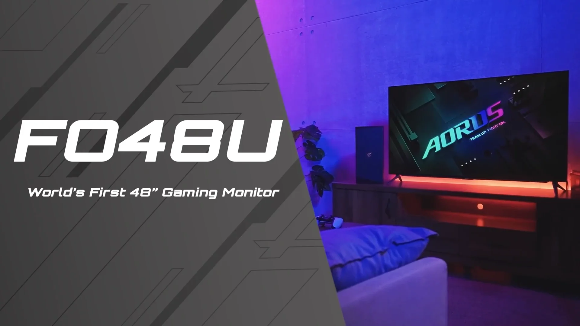 Gigabyte Aorus Fo48u 48" Inch 4k Oled 3840x2160 120hz 1ms Gtg Kvm ...