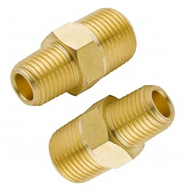 Cnc Made Brass Fitting Male Elbow Connector For Pipes Brass Railing