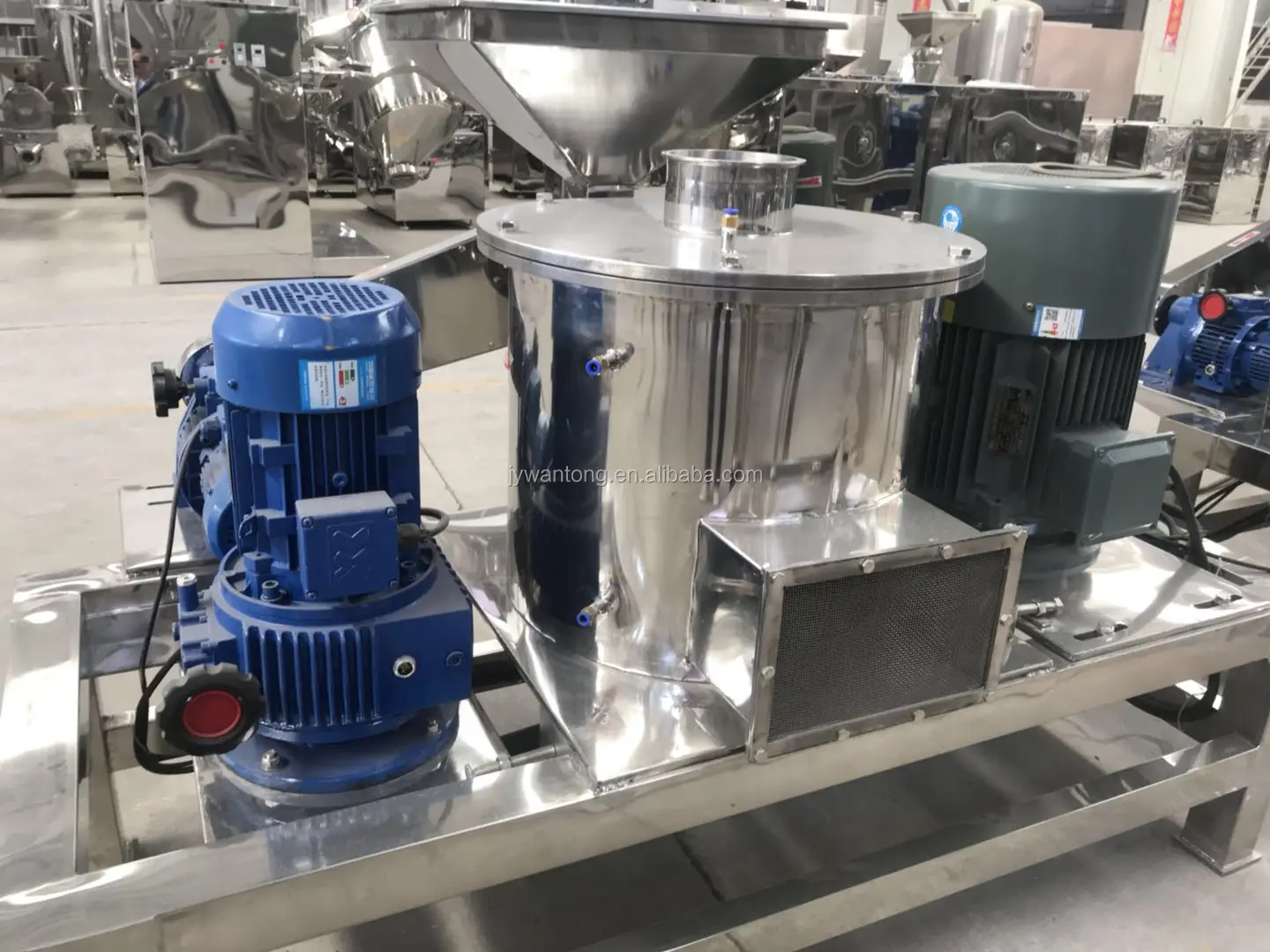 VIDEO! WJT Malaysia Guar Arabic Gum Instant Granules Powder Process Grinding Grinder Crusher Machine