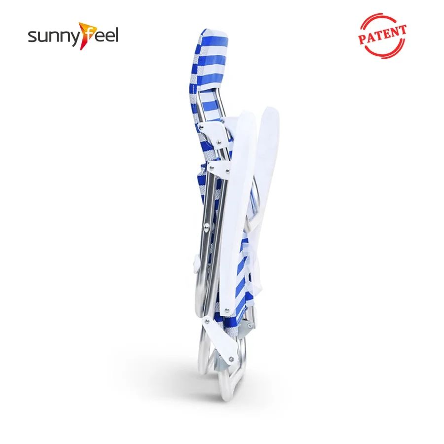 Sunnyfeel 5-позиционный Регулируемый алюминиевый кресло для максимального медленного роста складной шезлонг