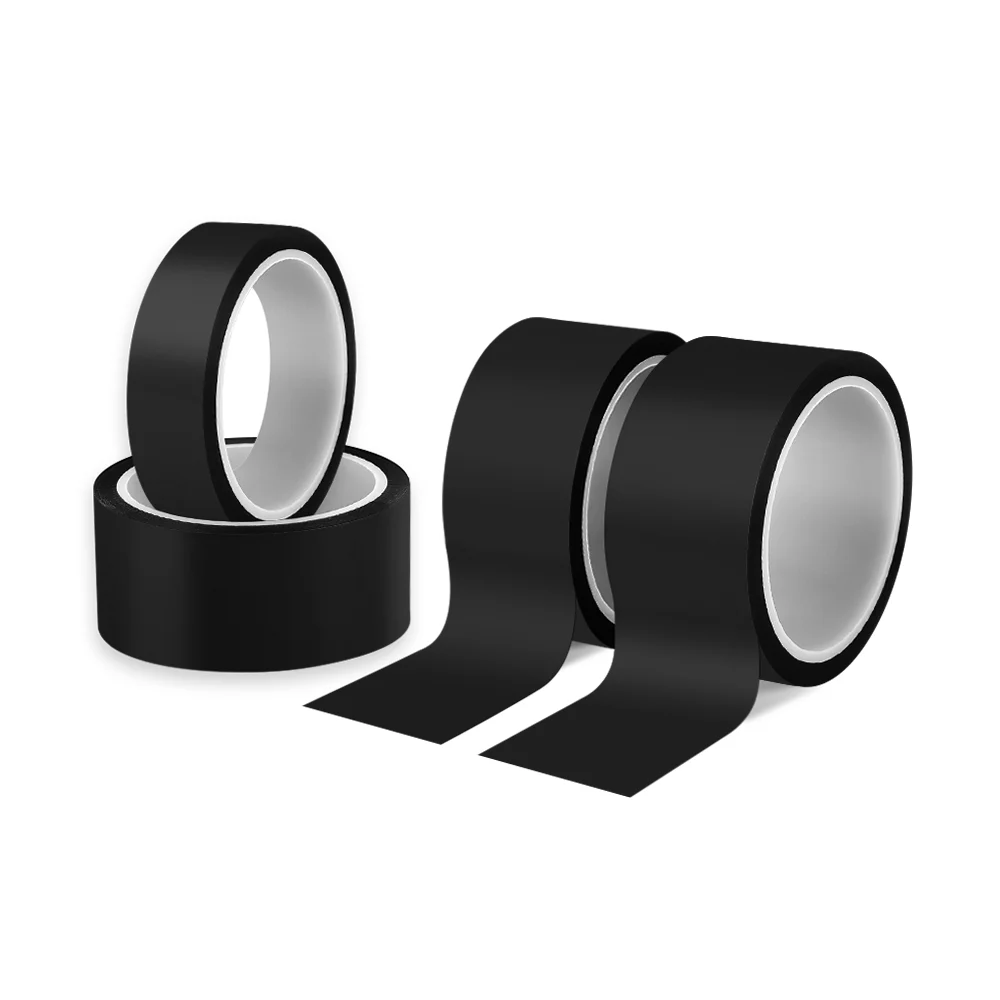 Black polyimide tape/dark PI tape/black blackout tape high temperature ...