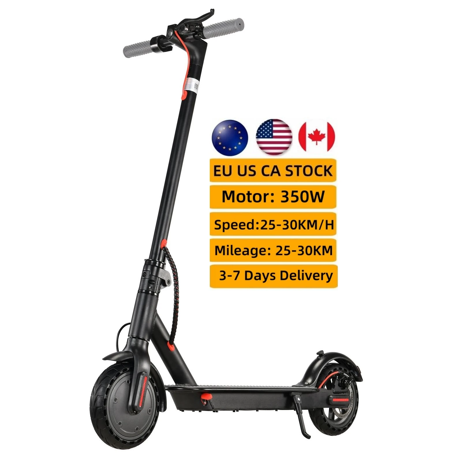 Cheap Price 350W 36V Fast Foldable Electric Scooter Import Portable  Folding Adult Electric Scooter From China