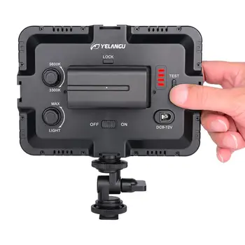 YELANGU LED204  Camera Light Video Shootng Photographic Light with Bi-color and Stepless Dimming for Dslr detail image