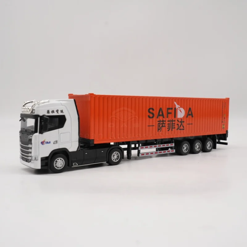 【LA】Fabryka modeli kontenerów O.A.S. – prezent promocyjny z zakresu przewozów, niestandardowy model ciężarówki w skali 1:50 z materiału stopowego SFD