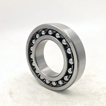 Precision P2 1210 Self-Aligning Ball Bearings Double Row Chrome Steel Grease Lubrication C3 Clearance