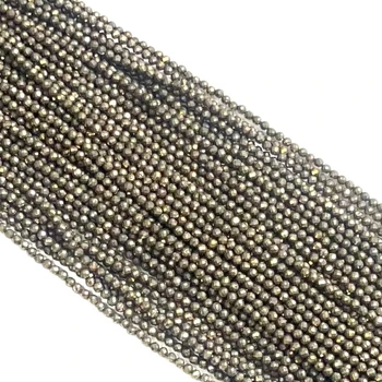 Must-grab Exciting Offer One-of-a-kind Premium Chic Lavish Naturally Majestic Faceted-Round Bead 2mm 3mm 4mm Pyrite For Healing