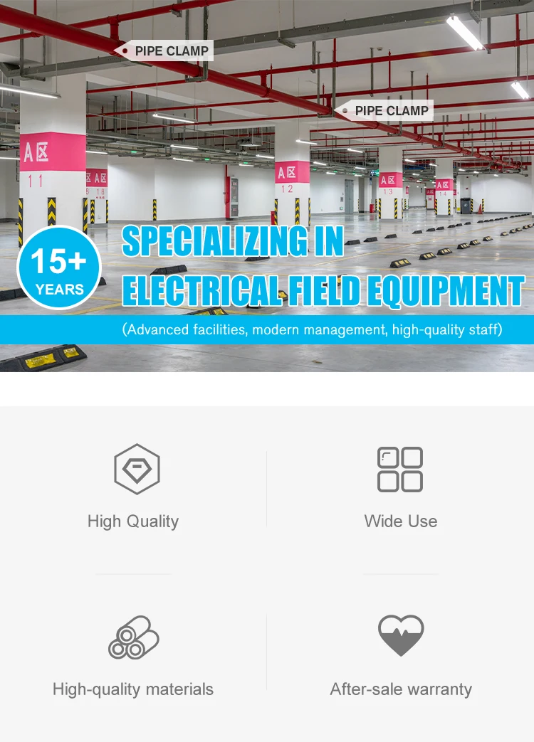 Steel Wire Pipe Bracket Clamps Quick Metal Hydraulic Galvanizade