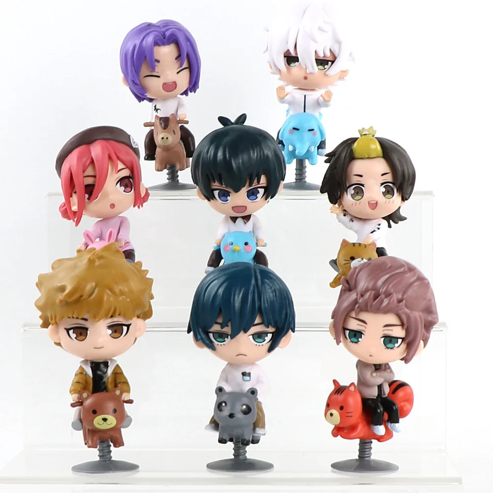 8pcs/set 10cm Blue Lock Japanese Anime Action Figure Collection