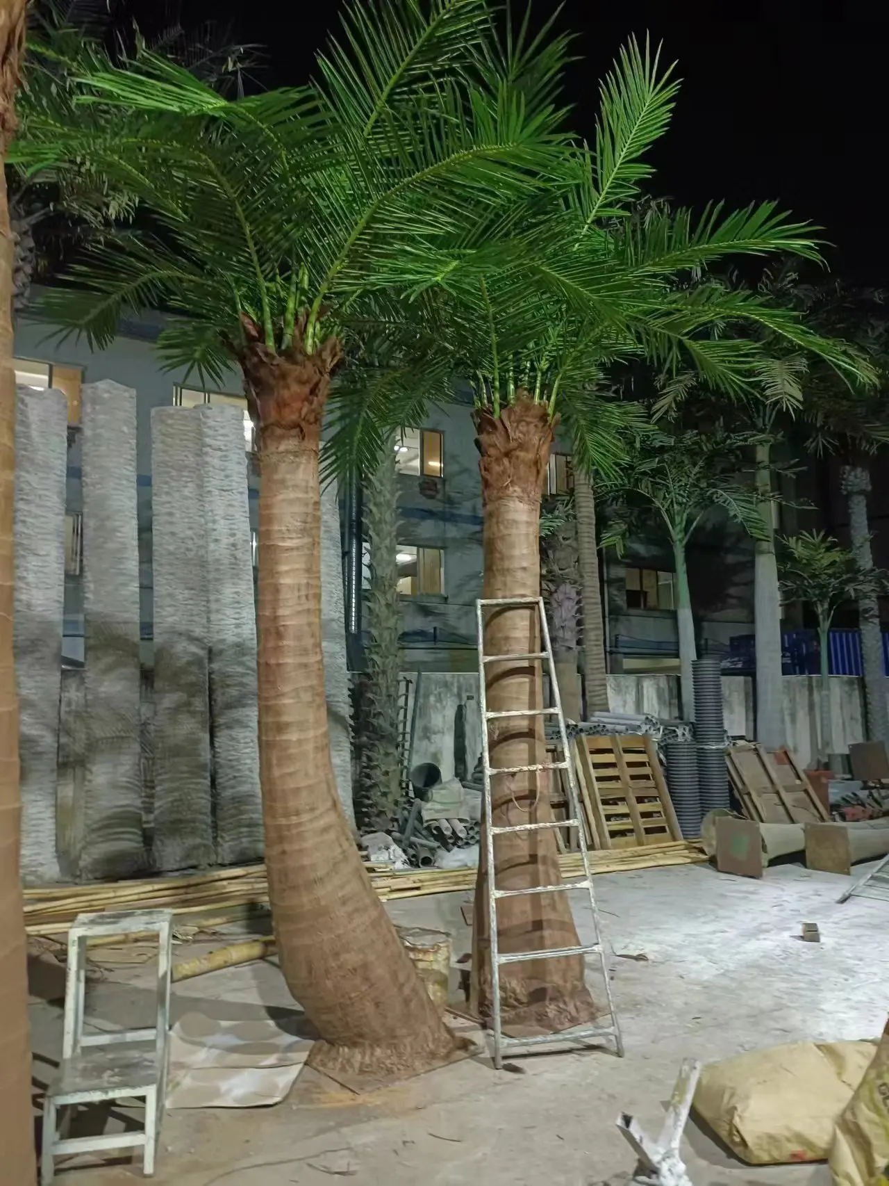 Knstliche Palmen Seetangbume Kokospalmen Auendekoration Kunstpflanzen