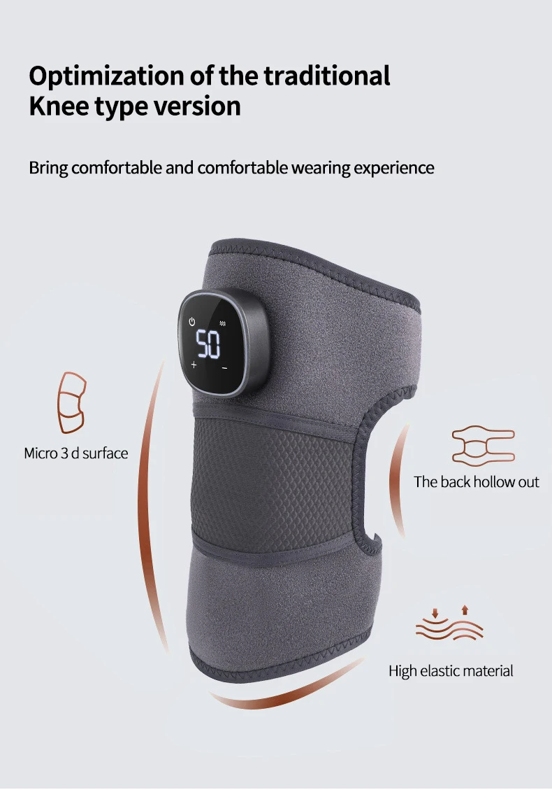 Smart Heated Knee Brace Wrap Air Compression Knee Pads Therapy Shoulder