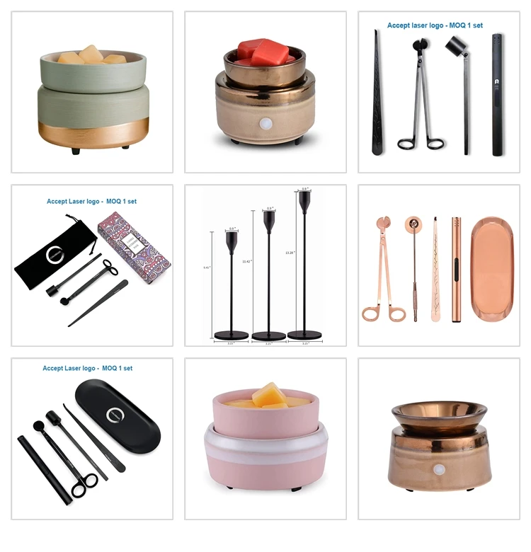 Luxury Custom Logo Candle Wick Trimmers Snuffer Dipper Personalized