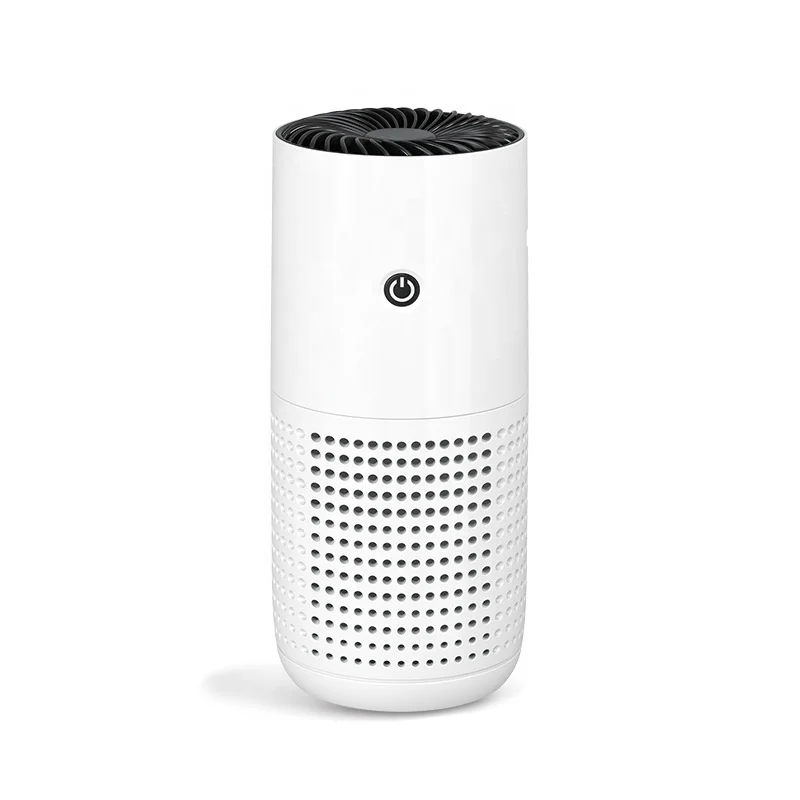 Mini Cylindrical HEPA Air Purifier One-touch Control Desktop Air Cleaner with USB Power Remove Smoke Dust Pollen for Home Office 7