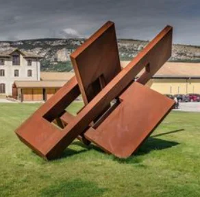 Outdoor Rustic Arch New Style Customized  Metal Corten Steel Sculpture Garden Decor Landscape