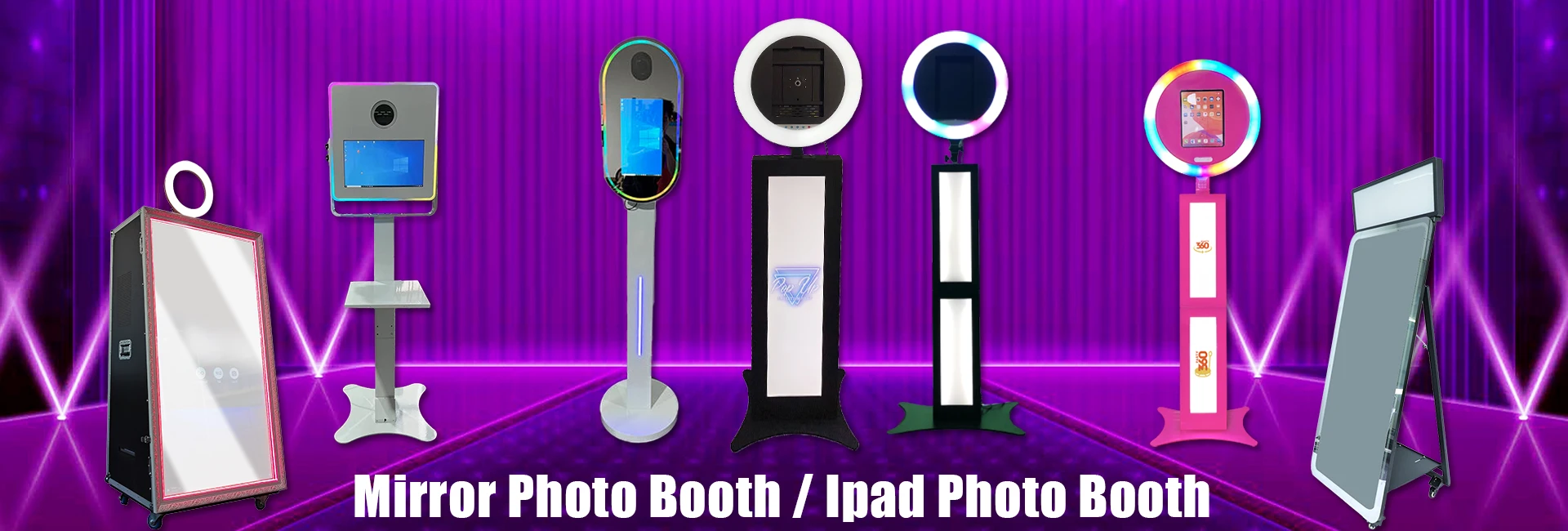 Mirror Photo Booth Hologram Equipment With Free Accessories Props For ...