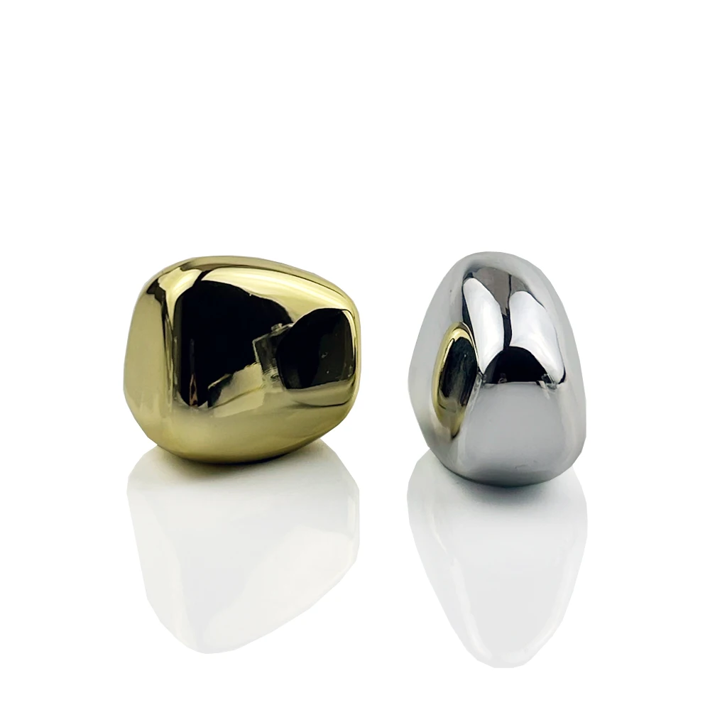 Unique Arabian Style Shiny Gold Silver Plastic Abs Perfume Lid 15mm Ready to Ship Low MOQ Perfume Cap