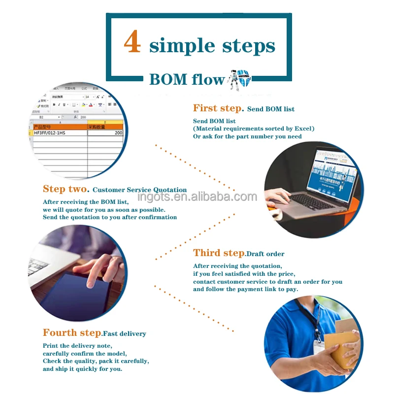 BOM of electronic components,Interface chip transceiver chip   QFP   ES51962Q