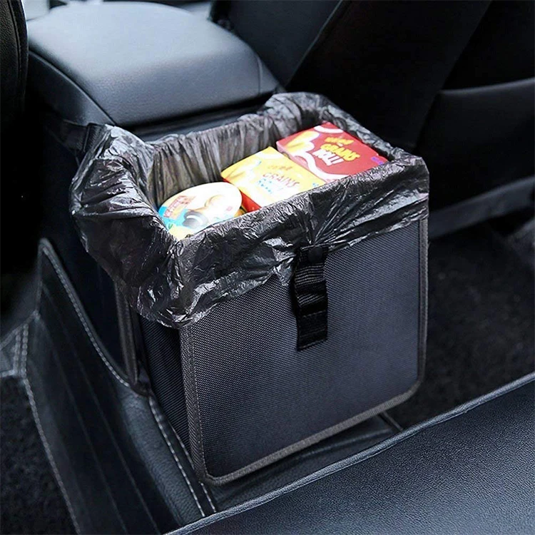 
Автомобильная мусорная корзина, портативная мусорная корзина, подвесная корзина для мусора премиум-класса, автомобильная мусорная корзина с крышкой 