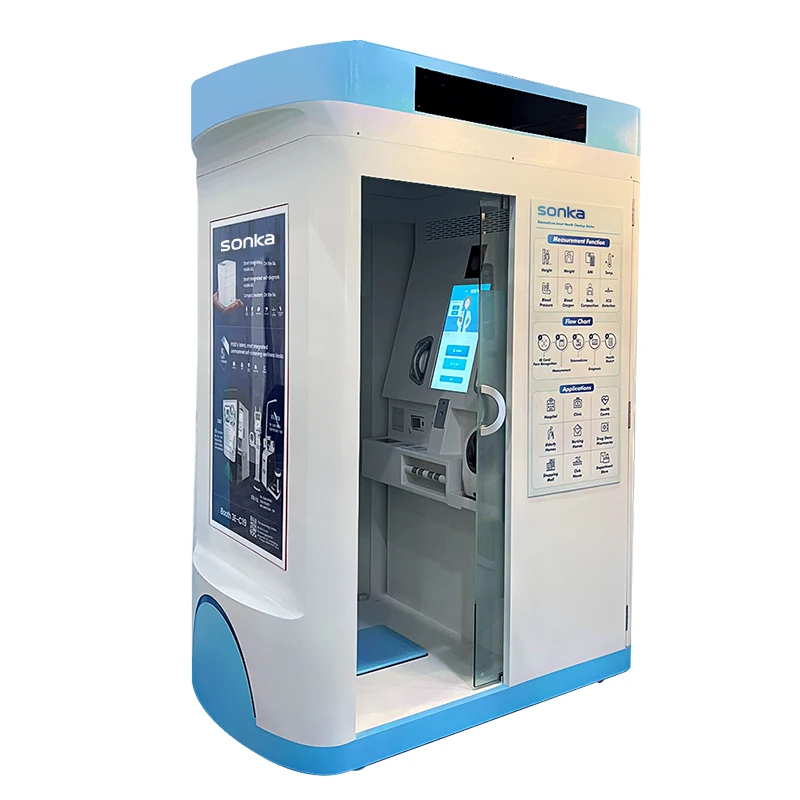 Medical equipment health checkup kiosk ecg machine clinical analysis in body composition analyzer telemedicine kiosk