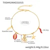 TXS441-golden octopus diy pendant anklet 19+5cm