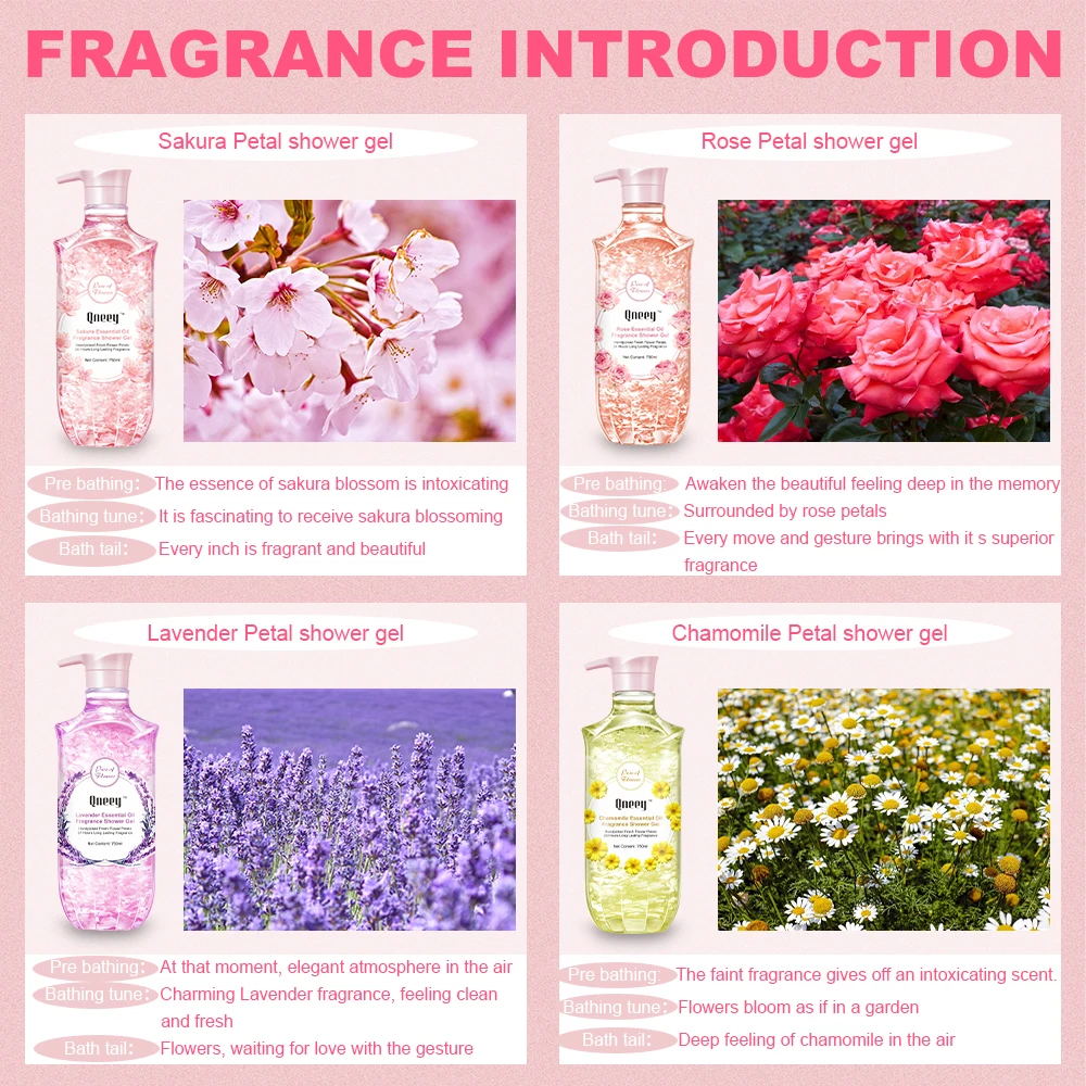 Adults Long Lasting Perfume Bath Shower Gel Shower Gel Shower Gel Body