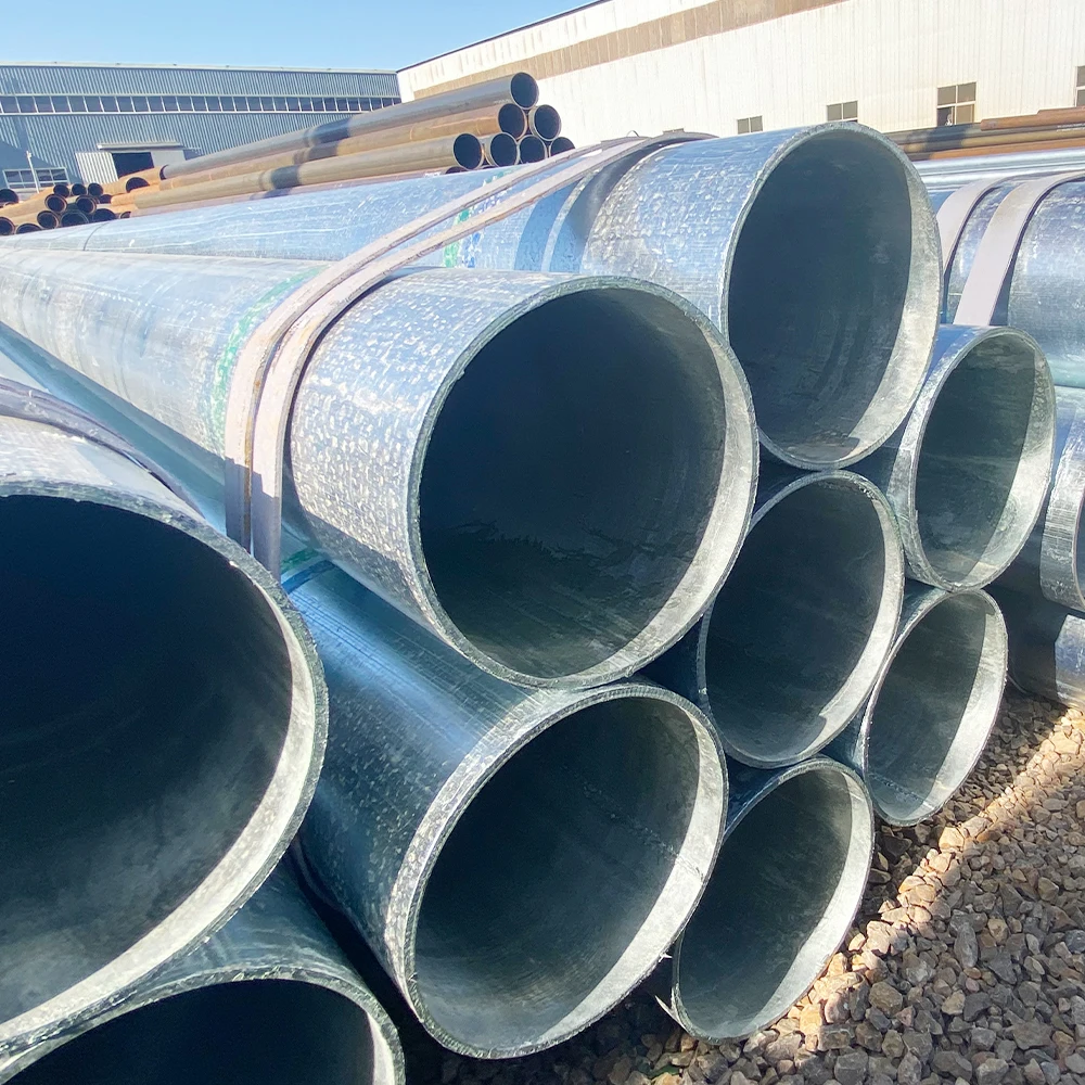 Hot Dip Galvanized Round Steel Iron Pipe Jis Compliant Bs Standard For Oil Pipelines With