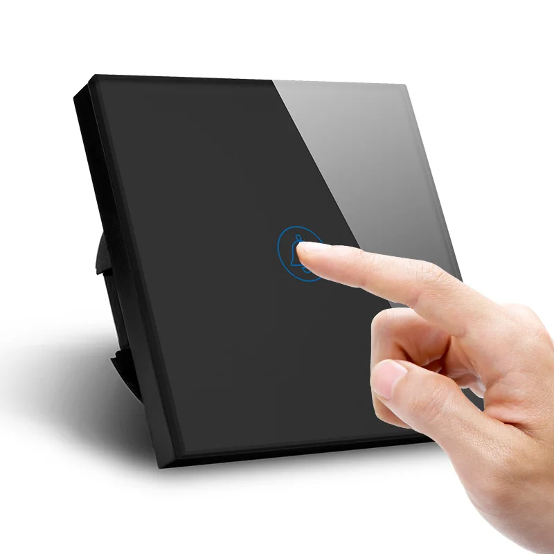 EU Standard Home Capacitive Touch Control Electronic Waterproof Doorbell Switch