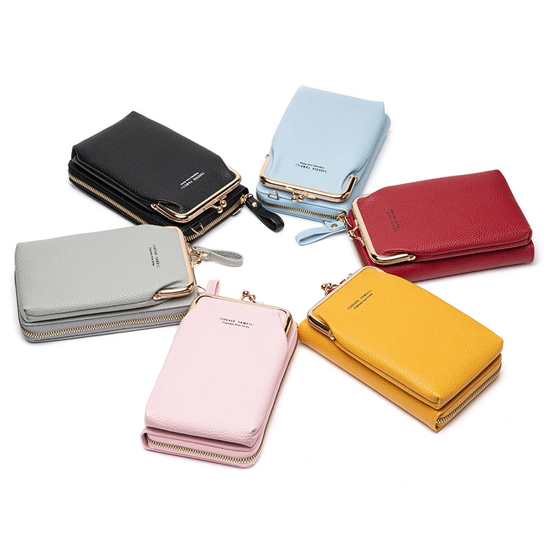 Simple Solid Color Small Crossbody Bags Shoulder Bag for Women Stylish Ladies Messenger Bags Purse Mini Handbags Female Wallet