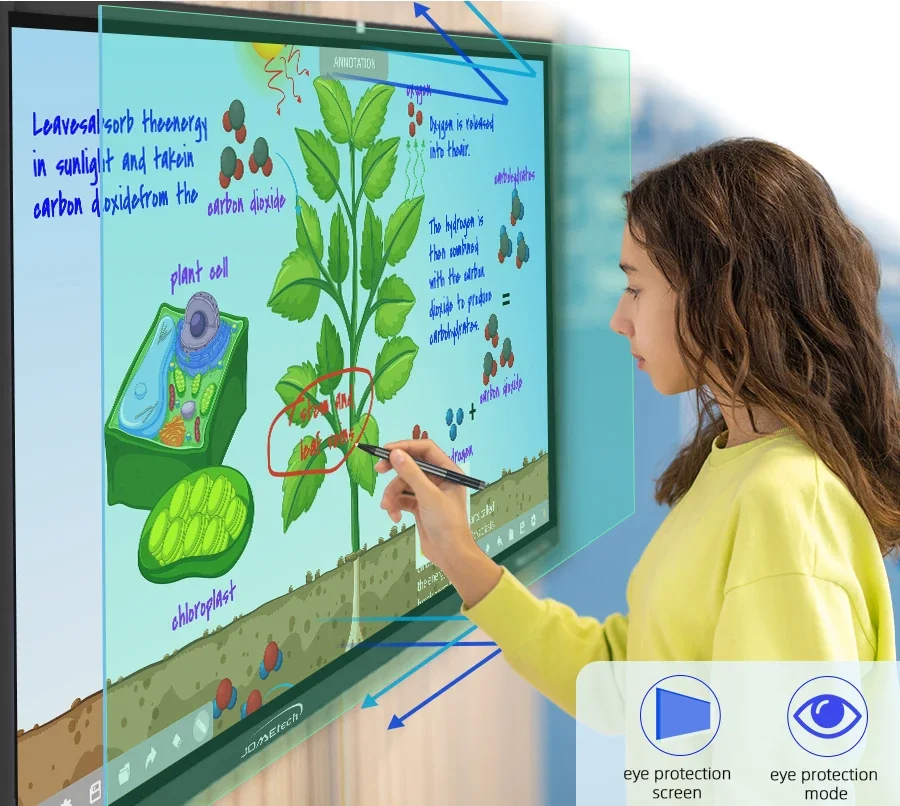 86inch 4k Display Smart Board Touch Screen Digital School Smart Board ...