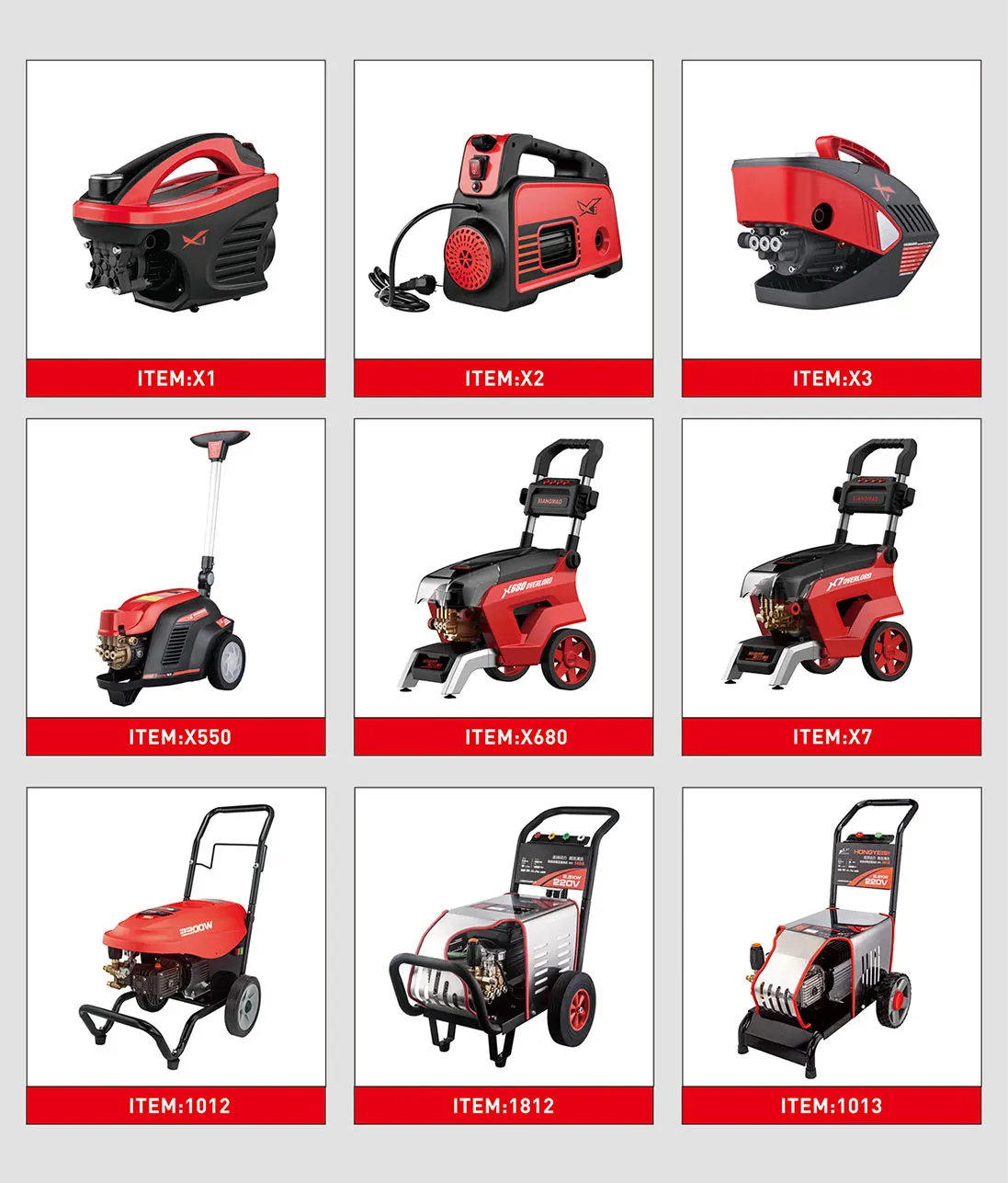 X3 Industrial Nozzle Cleaner Washing Battery Machine Electric High Duty