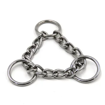 Manufacture Metal Martingale Adjustable Strong Welded Iron Chain for Dog Collar Training
