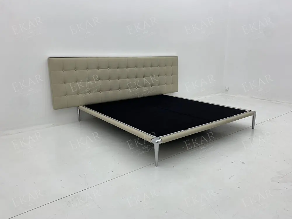 product wall mounted aluminum bed frame with polished legs  modular and easy to assemble bed-70