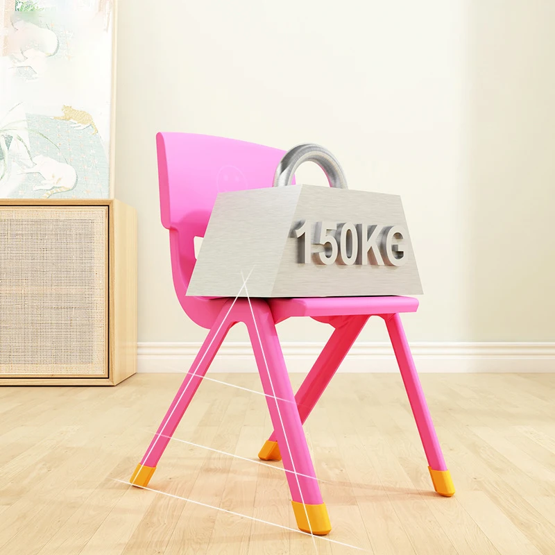 Rubber Cover Anti-slip Colorful Plastic Children Chairs Wholesale Indoor Kids Study Plastics Chairs