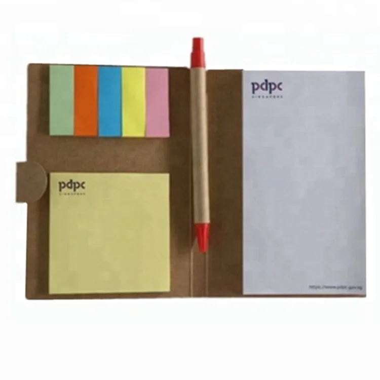Модный Индивидуальный дизайн рекламный липкий блокнот для записей с пользовательским логотипом