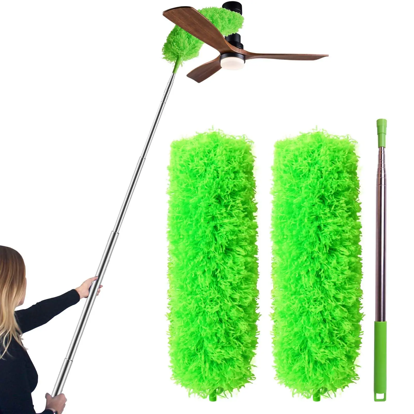 Cleaning duster Microfiber Cobweb Long Handled Bristles Duster Handheld Broom With Pole