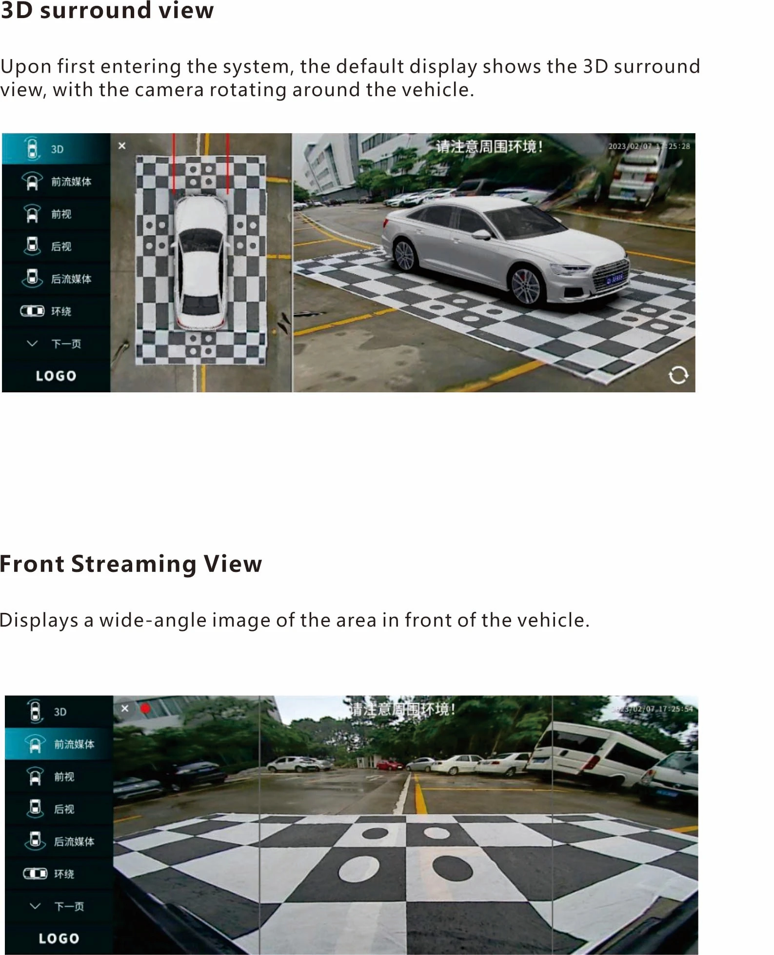 Wemaer 360 Car Camera for VinFast VF3 Plug and Play Digital Signal OEM Upgrade VF5 PCB Decoder AVM Surrounding Bird View manufacture